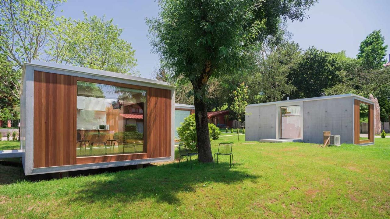 Bungalow Camping Los Manzanos Santa Cruz de Oleiros Extérieur photo