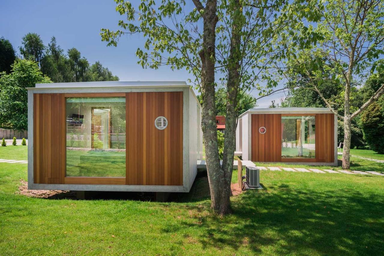 Bungalow Camping Los Manzanos Santa Cruz de Oleiros Extérieur photo